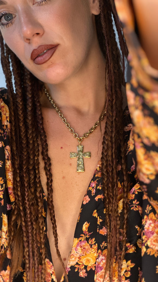 Collana Croce - dettaglio spirale