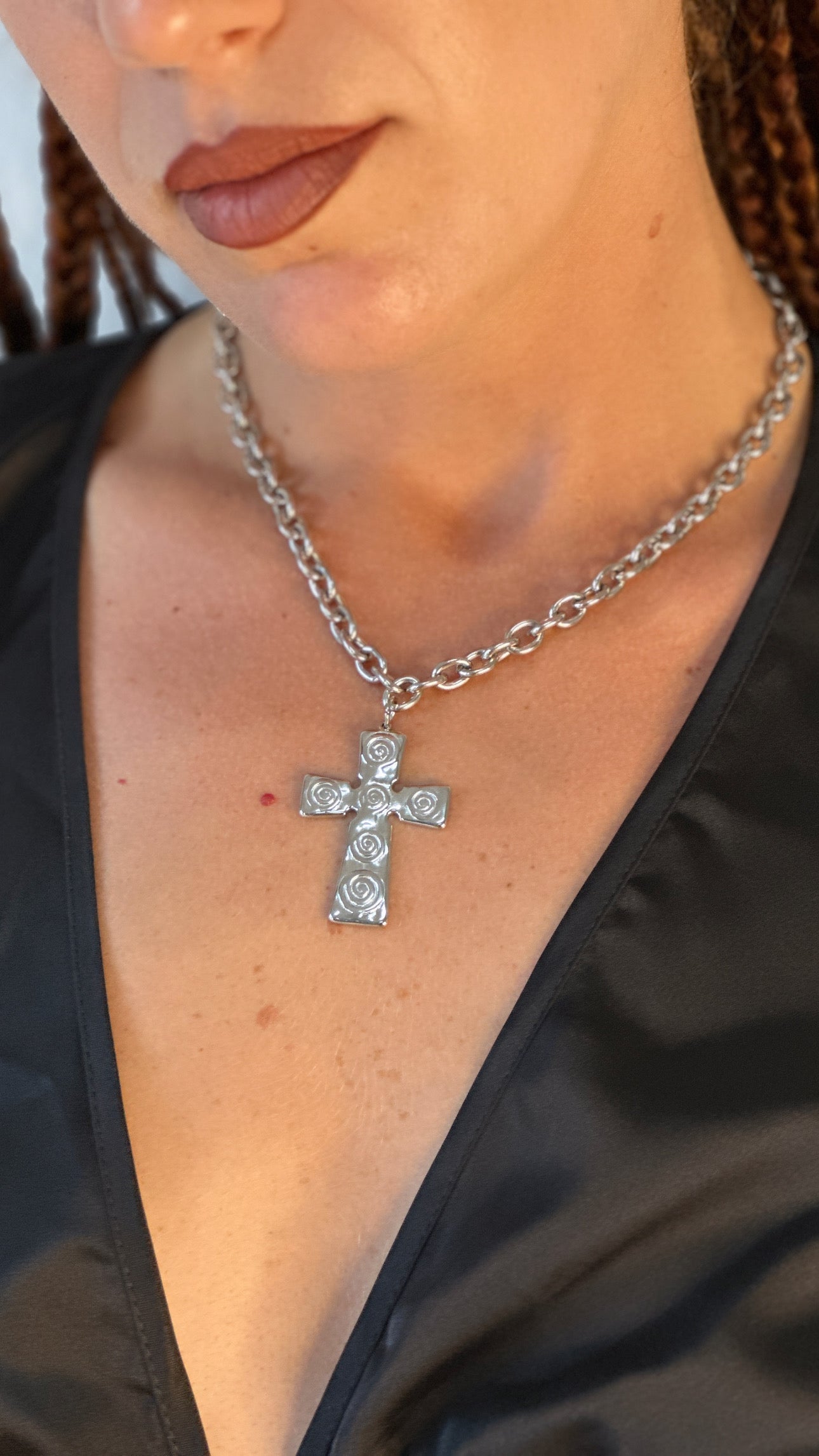 Collana Croce - dettaglio spirale