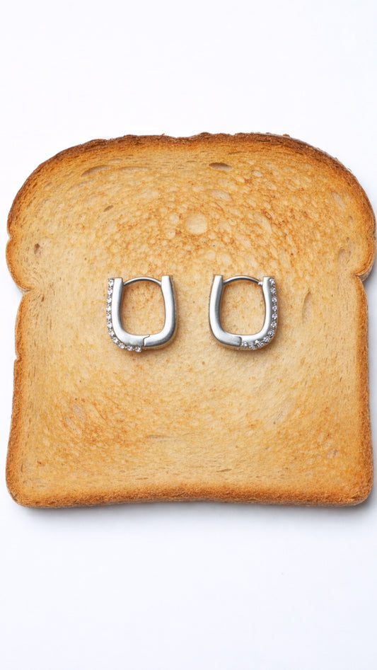 Orecchini quadrato strass